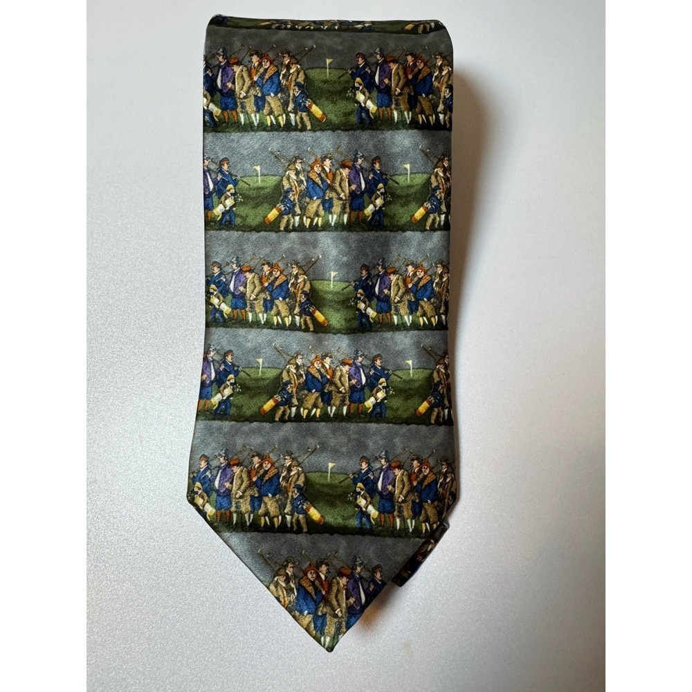 NWT Guy Buffet Tie‎ Golfers On The Green Rare Collection NWT